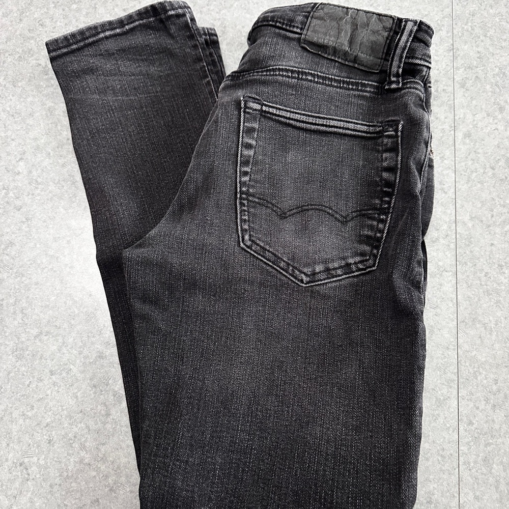 Mens American Eagle Outfitters Slim Jeans Washed Black Size 28 Next Level Flex